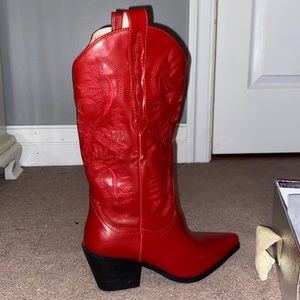 Red Cowboy Boots size 7.5